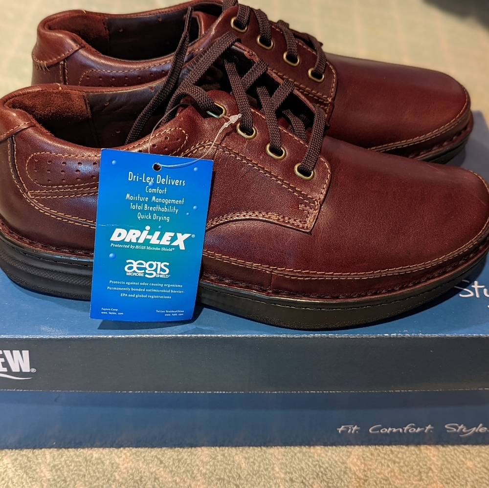 Drew Dri-lex brown leather Toledo shoe size 9 6E